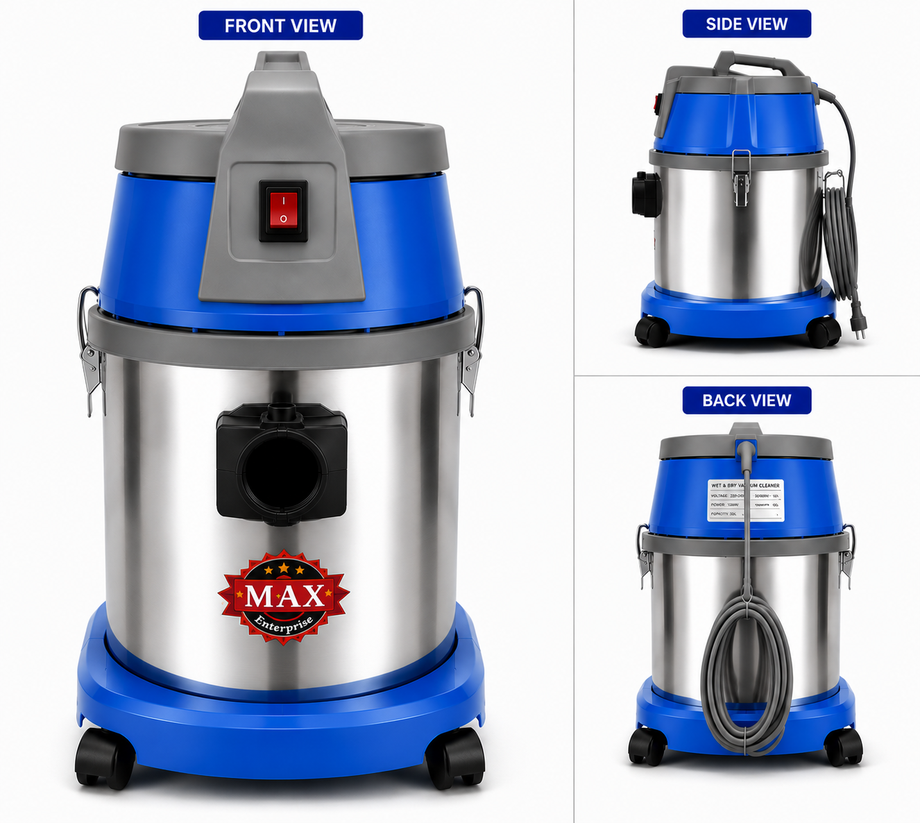 30L Wet/dry Vacuum Cleaner (With 36mm accessories)